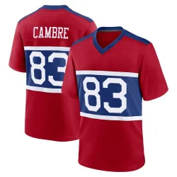 Youth Dalen Cambre New York Giants No.83 Game Century Alternate Jersey - Red