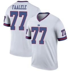 Youth Daniel Faalele New York Giants No.77 Legend Color Rush Jersey - White