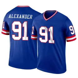 Youth Darius Alexander New York Giants No.91 Legend Classic Jersey - Royal