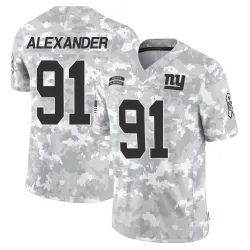 Youth Darius Alexander New York Giants No.91 Limited 2024 Salute to Service Jersey - Arctic Camo