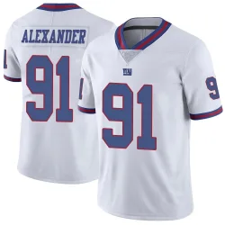 Youth Darius Alexander New York Giants No.91 Limited Color Rush Jersey - White