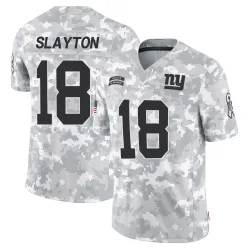 Youth Darius Slayton New York Giants No.18 Limited 2024 Salute to Service Jersey - Arctic Camo