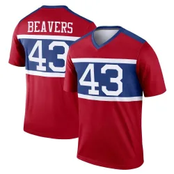 Youth Darrian Beavers New York Giants No.43 Legend Century Alternate Jersey - Red