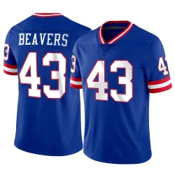 Youth Darrian Beavers New York Giants No.43 Limited Classic Vapor Jersey
