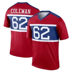Youth Davon Coleman New York Giants No.62 Legend Century Alternate Jersey - Red