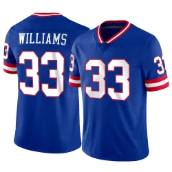 Youth Dee Williams New York Giants No.33 Limited Classic Vapor Jersey
