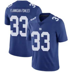 Youth Demetrius Flannigan-Fowles New York Giants No.33 Limited Team Color Vapor Untouchable Jersey - Royal