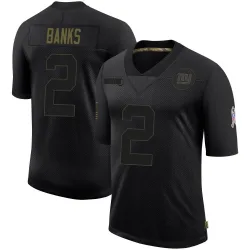Youth Deonte Banks New York Giants No.2 Limited 2020 Salute To Service Retired Jersey - Black