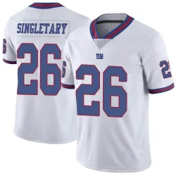 Youth Devin Singletary New York Giants No.26 Limited Color Rush Jersey - White