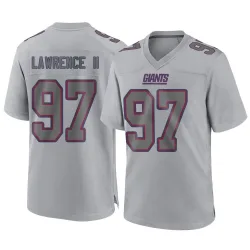 Youth Dexter Lawrence II New York Giants No.97 Game Atmosphere Fashion Jersey - Gray