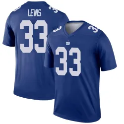 Youth Dion Lewis New York Giants No.33 Legend Jersey - Royal