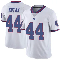 Youth Doug Kotar New York Giants No.44 Limited Color Rush Jersey - White