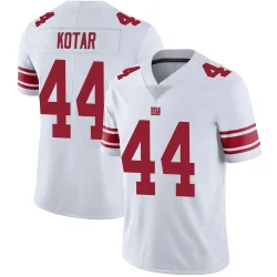 Youth Doug Kotar New York Giants No.44 Limited Vapor Untouchable Jersey - White