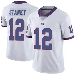 Youth Eddie Stanky New York Giants No.12 Limited Color Rush Jersey - White