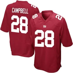 Youth Elijah Campbell New York Giants No.28 Game Alternate Jersey - Red