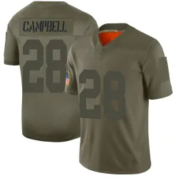Youth Elijah Campbell New York Giants No.28 Limited 2019 Salute to Service Jersey - Camo