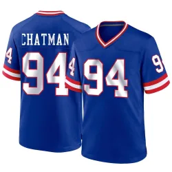 Youth Elijah Chatman New York Giants No.94 Game Classic Jersey - Royal