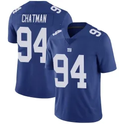 Youth Elijah Chatman New York Giants No.94 Limited Team Color Vapor Untouchable Jersey - Royal