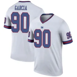 Youth Elijah Garcia New York Giants No.90 Legend Color Rush Jersey - White