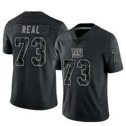 Youth Evan Neal New York Giants No.73 Limited Reflective Jersey - Black