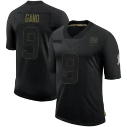 Youth Graham Gano New York Giants No.9 Limited 2020 Salute To Service Retired Jersey - Black