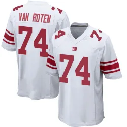 Youth Greg Van Roten New York Giants No.74 Game Jersey - White