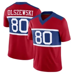 Youth Gunner Olszewski New York Giants No.80 Limited Century Alternate Vapor F.U.S.E. Jersey - Red