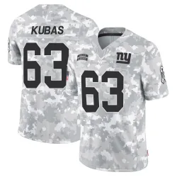 Youth Jake Kubas New York Giants No.63 Limited 2024 Salute to Service Jersey - Arctic Camo