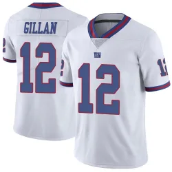 Youth Jamie Gillan New York Giants No.12 Limited Color Rush Jersey - White
