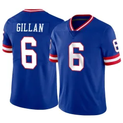 Youth Jamie Gillan New York Giants No.6 Limited Classic Vapor Jersey