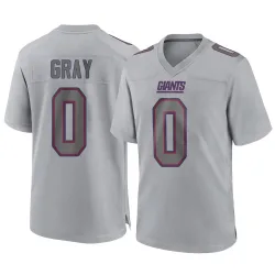 Youth Jarrod Gray New York Giants No.0 Game Atmosphere Fashion Jersey - Gray