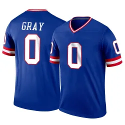 Youth Jarrod Gray New York Giants No.0 Legend Classic Jersey - Royal