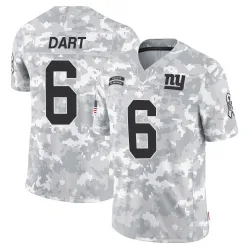 Youth Jaxson Dart New York Giants No.6 Limited 2024 Salute to Service Jersey - Arctic Camo