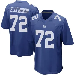 Youth Jermaine Eluemunor New York Giants No.72 Game Team Color Jersey - Royal