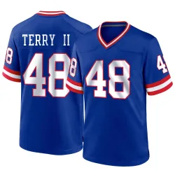 Youth Jermaine Terry II New York Giants No.48 Game Classic Jersey - Royal