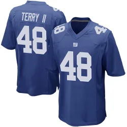 Youth Jermaine Terry II New York Giants No.48 Game Team Color Jersey - Royal