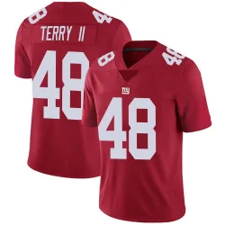 Youth Jermaine Terry II New York Giants No.48 Limited Alternate Vapor Untouchable Jersey - Red