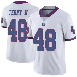 Youth Jermaine Terry II New York Giants No.48 Limited Color Rush Jersey - White