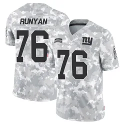 Youth Jon Runyan New York Giants No.76 Limited 2024 Salute to Service Jersey - Arctic Camo