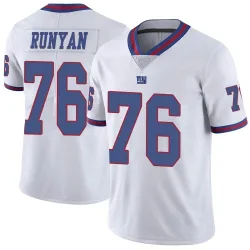 Youth Jon Runyan New York Giants No.76 Limited Color Rush Jersey - White