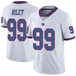 Youth Jordon Riley New York Giants No.99 Limited Color Rush Jersey - White