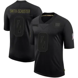 Youth JuJu Smith-Schuster New York Giants No.0 Limited 2020 Salute To Service Retired Jersey - Black