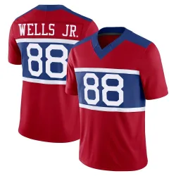 Youth Juice Wells Jr. New York Giants No.88 Limited Century Alternate Vapor F.U.S.E. Jersey - Red