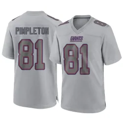 Youth Kalil Pimpleton New York Giants No.81 Game Atmosphere Fashion Jersey - Gray
