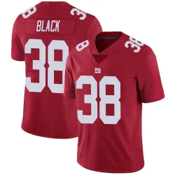 Youth Korie Black New York Giants No.38 Limited Alternate Vapor Untouchable Jersey - Red