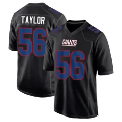 Youth Lawrence Taylor New York Giants No.56 Game Carbon Fashion Jersey - Black