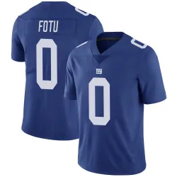 Youth Leki Fotu New York Giants No.0 Limited Team Color Vapor Untouchable Jersey - Royal