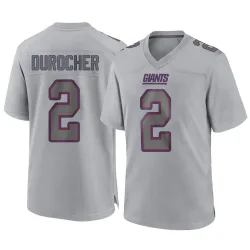 Youth Leo Durocher New York Giants No.2 Game Atmosphere Fashion Jersey - Gray
