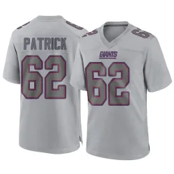 Youth Lucas Patrick New York Giants No.62 Game Atmosphere Fashion Jersey - Gray