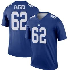 Youth Lucas Patrick New York Giants No.62 Legend Jersey - Royal